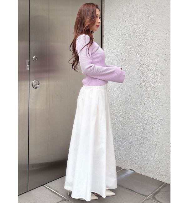 MERCURYDUO「タフタタックフレアスカート」|スカート|