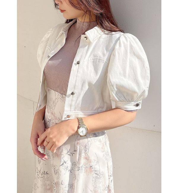 MERCURYDUO「パフスリーブデニムジャケット」|デニムジャケット|