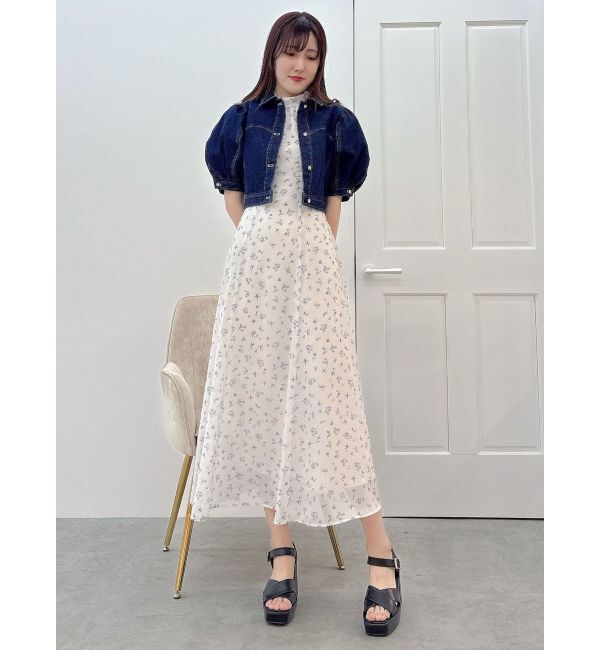 MERCURYDUO「パフスリーブデニムジャケット」|デニムジャケット|