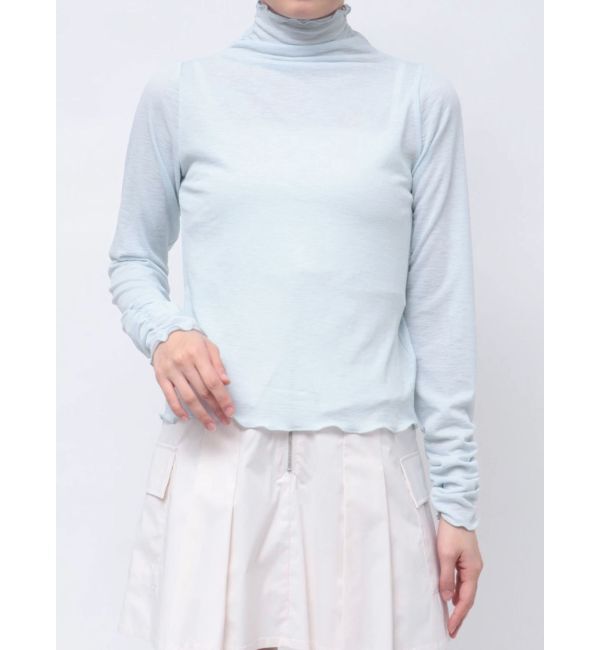 MERCURYDUO「ハイネックシアートップス」|Tシャツ・カットソー|アイスブルー