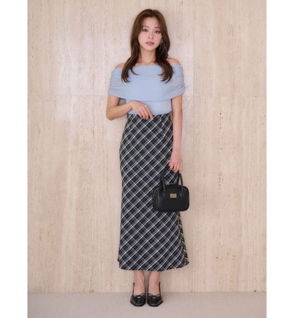 MERCURYDUO「バイアスナロースカート」|スカート|