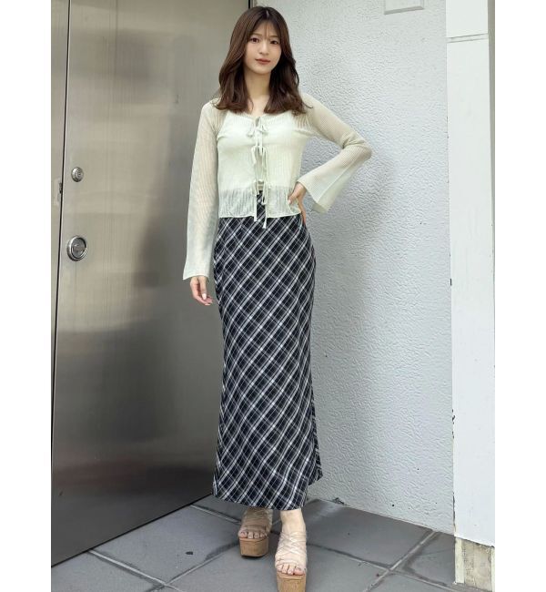 MERCURYDUO「バイアスナロースカート」|スカート|