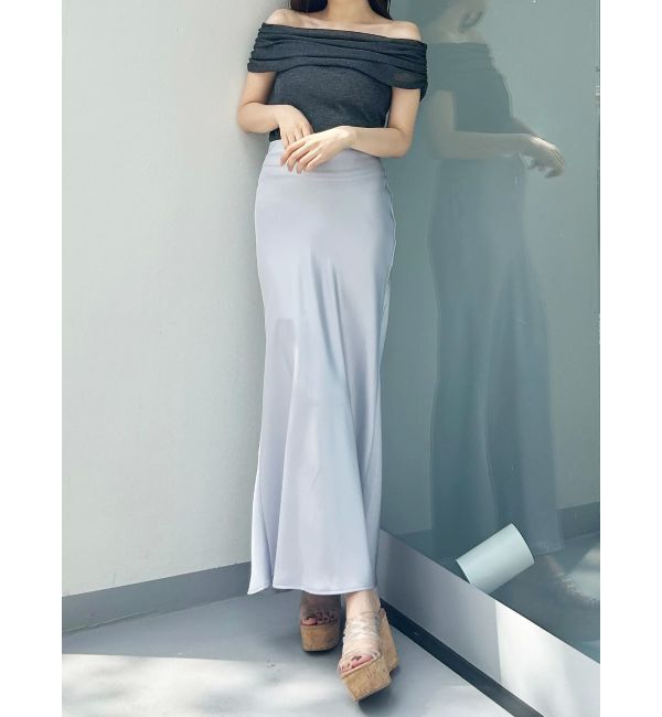 MERCURYDUO「バイアスナロースカート」|スカート|