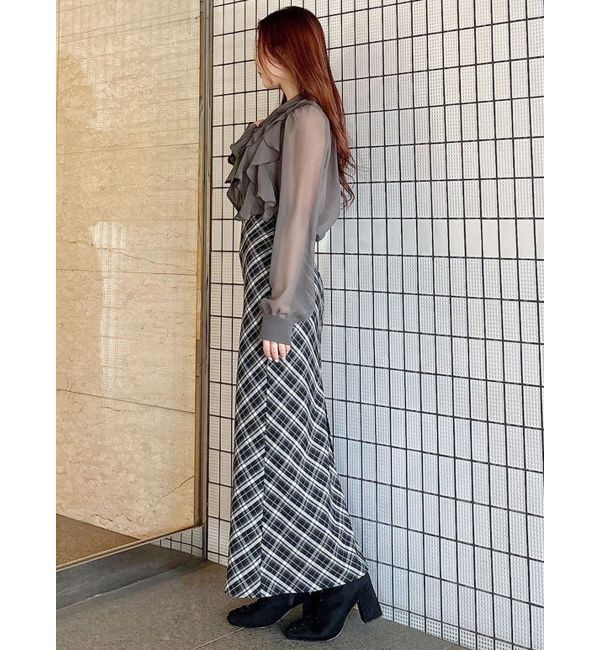 MERCURYDUO「バイアスナロースカート」|スカート|