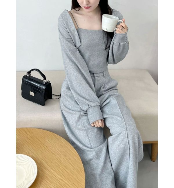 MERCURYDUO「【WEB限定】裏毛キャミアンサンブル」|Tシャツ・カットソー|