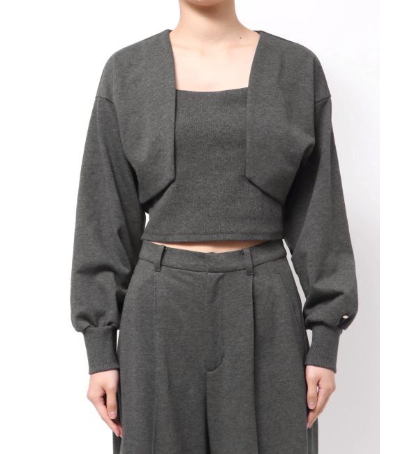 MERCURYDUO「【WEB限定】裏毛キャミアンサンブル」|Tシャツ・カットソー|