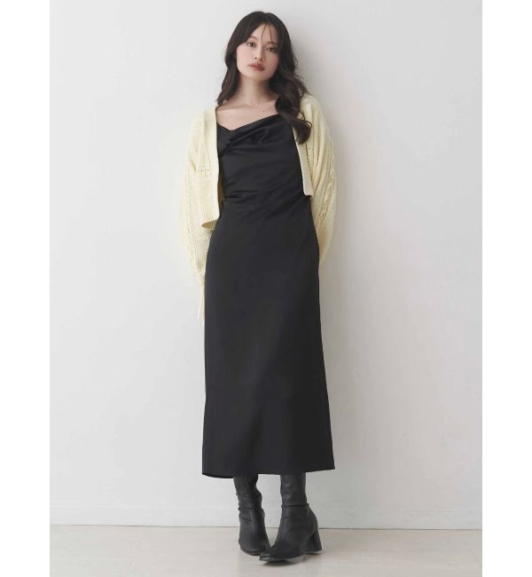 MERCURYDUO「ショルダーレースアップカーデ」|カーディガン|