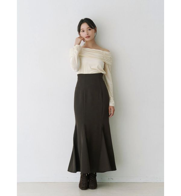 MERCURYDUO「シャーリングベロアカットソー」|Tシャツ・カットソー|