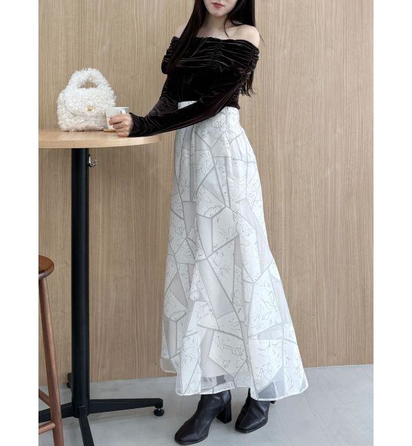 MERCURYDUO「シャーリングベロアカットソー」|Tシャツ・カットソー|