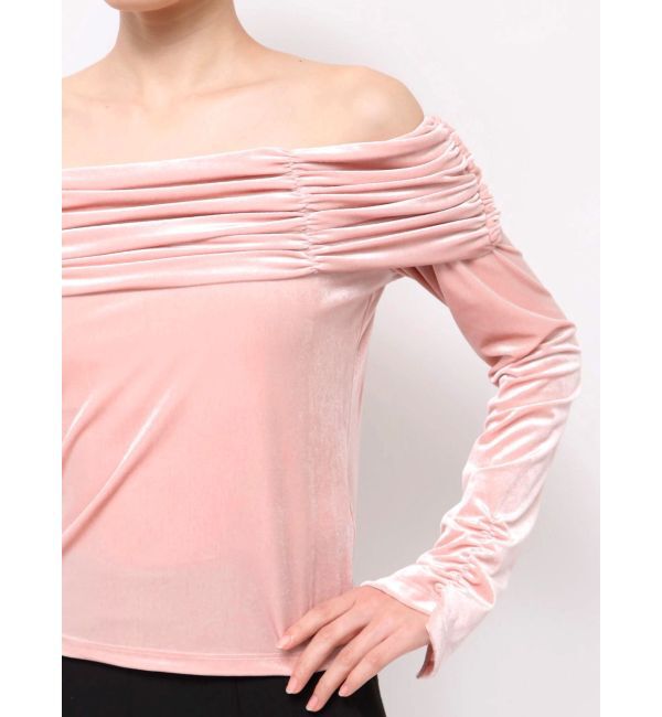 MERCURYDUO「シャーリングベロアカットソー」|Tシャツ・カットソー|