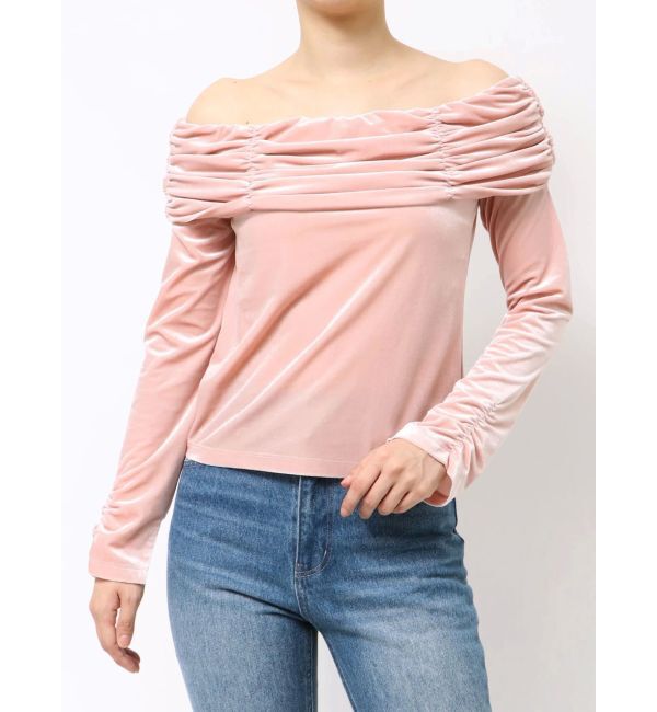 MERCURYDUO「シャーリングベロアカットソー」|Tシャツ・カットソー|