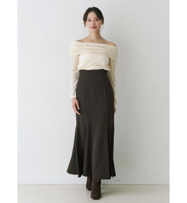 MERCURYDUO「シャーリングベロアカットソー」|Tシャツ・カットソー|