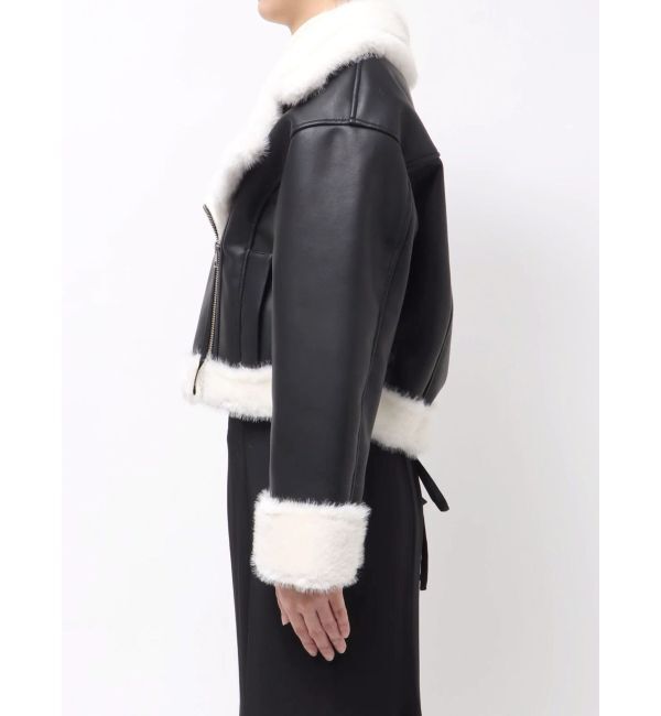 MERCURYDUO「フェイクレザームートンボンバージャケット」|その他|