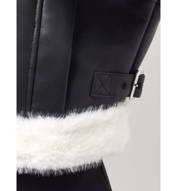 MERCURYDUO「フェイクレザームートンボンバージャケット」|その他|