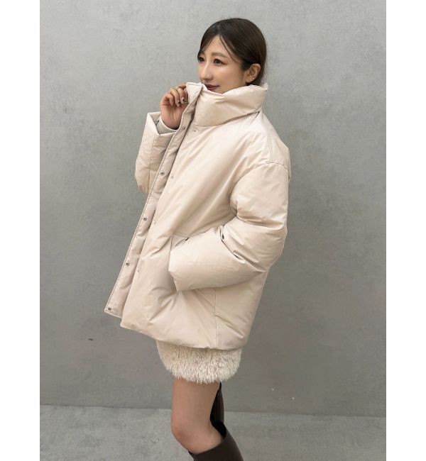 MERCURYDUO「スタンドカラーミドルダウンコート」|その他|