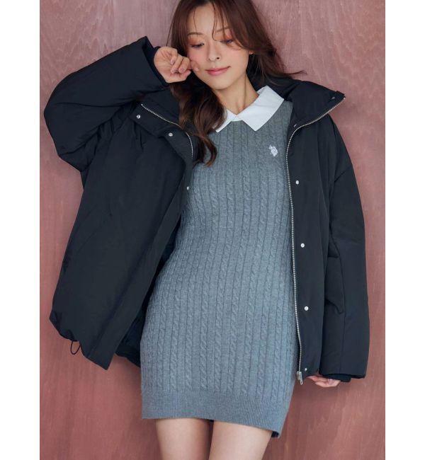 MERCURYDUO「スタンドカラーミドルダウンコート」|その他|