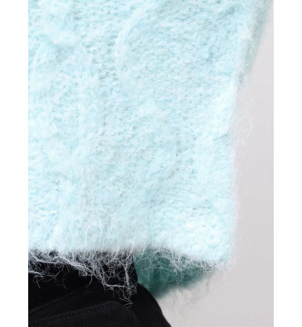 MERCURYDUO「ケーブルポロ衿ニット」|ニット・セーター|