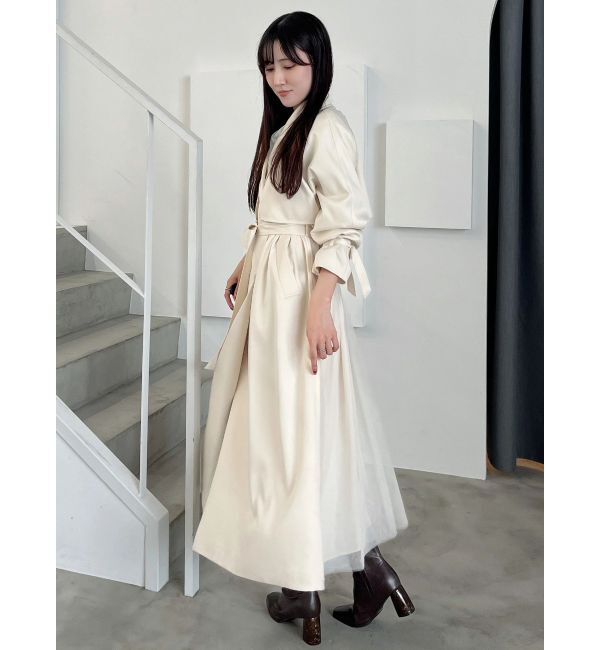 MERCURYDUO「バックチュールトレンチコート」|トレンチコート|