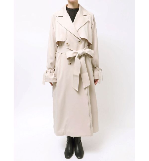 MERCURYDUO「バックチュールトレンチコート」|トレンチコート|