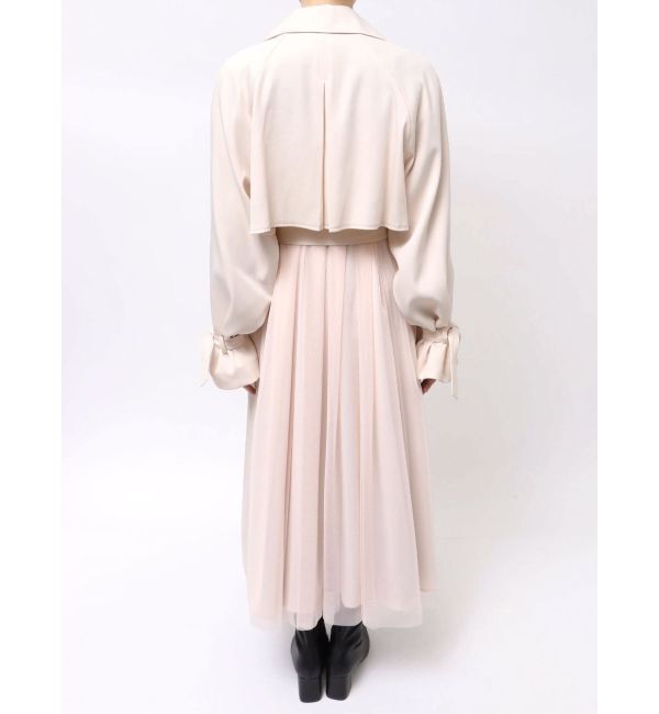 MERCURYDUO「バックチュールトレンチコート」|トレンチコート|