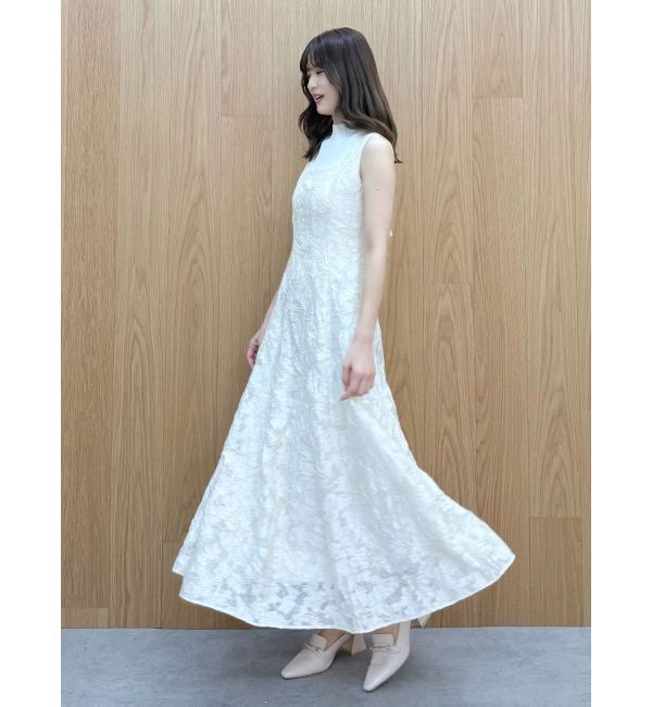 MERCURYDUO「ジャカードフィットアンドフレアジャンスカ」|ワンピース|