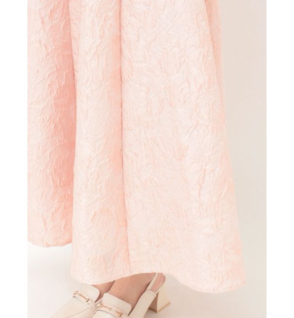 MERCURYDUO「ジャカードフィットアンドフレアジャンスカ」|ワンピース|