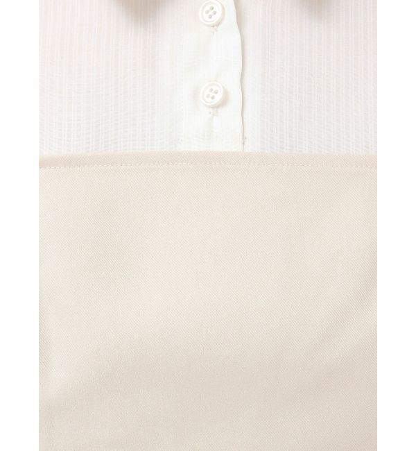 MERCURYDUO「シャツドッキングベアワンピース」|ワンピース|