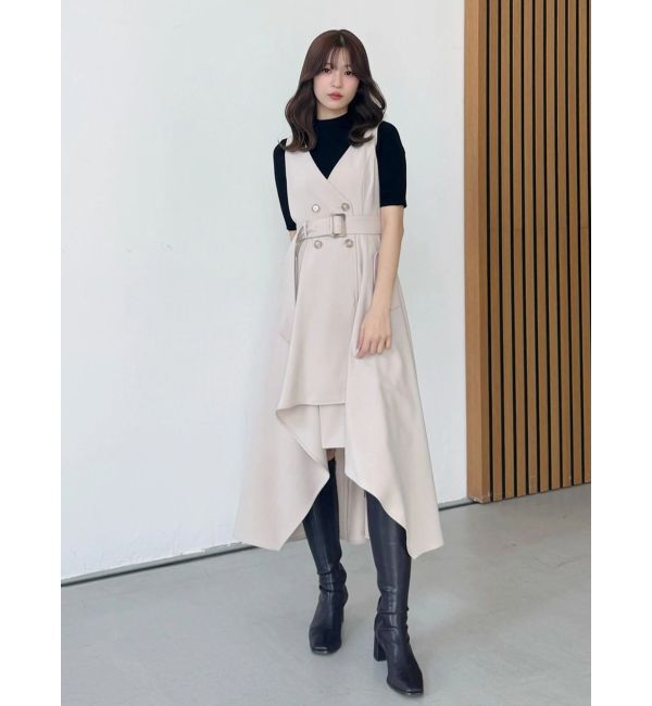 MERCURYDUO「【セットアップ着用可】トレンチライクジャンスカ」|ワンピース|