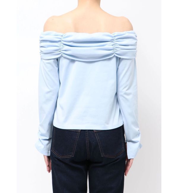 MERCURYDUO「【FILA別注】裏毛オフショルトップス」|Tシャツ・カットソー|