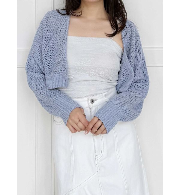 MERCURYDUO「クリアボタン使いボレロ」|カーディガン|