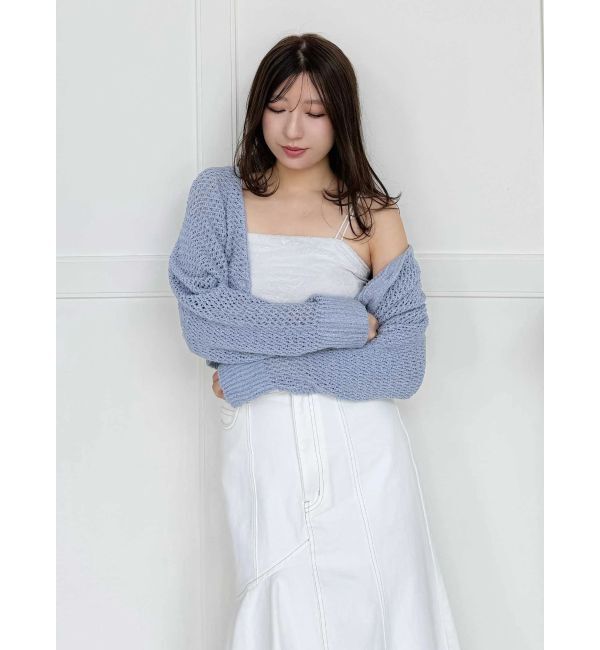 MERCURYDUO「クリアボタン使いボレロ」|カーディガン|