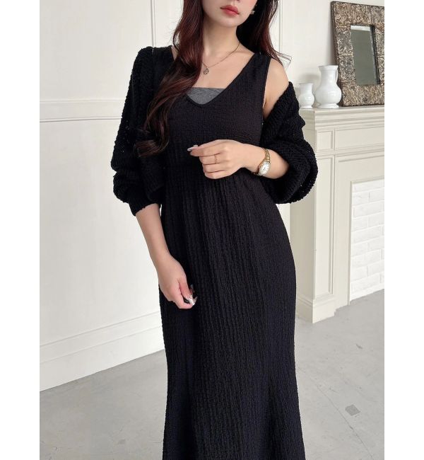 MERCURYDUO「クリアボタン使いボレロ」|カーディガン|