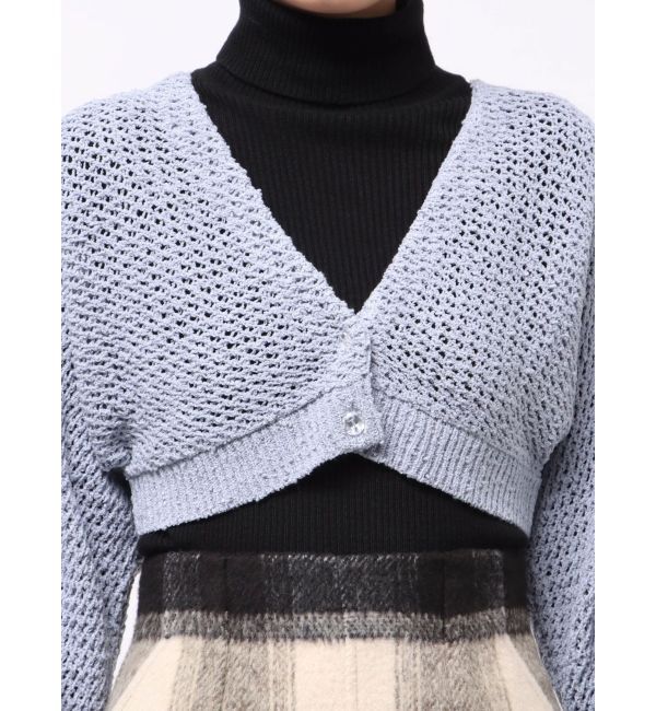 MERCURYDUO「クリアボタン使いボレロ」|カーディガン|