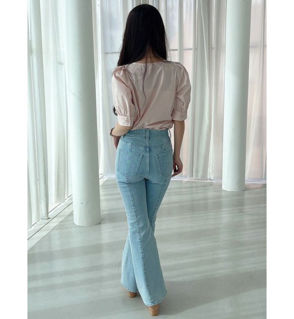 MERCURYDUO「ストレッチブーツカットデニムパンツ」|デニム|