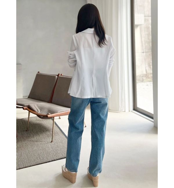 MERCURYDUO「フラワーエンブロイダリーシアージャケット」|テーラードジャケット|