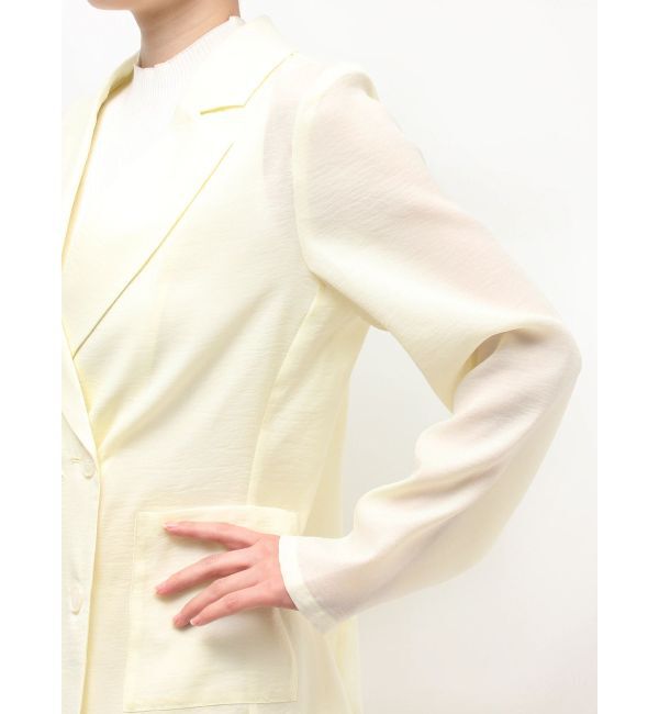 MERCURYDUO「フラワーエンブロイダリーシアージャケット」|テーラードジャケット|