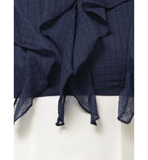 MERCURYDUO「2WAYラッフルブラウスドッキングワンピース」|ワンピース|