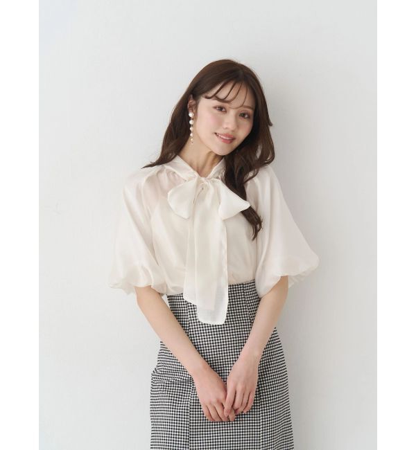 MERCURYDUO「2WAYシアーリボンブラウス」|シャツ・ブラウス|