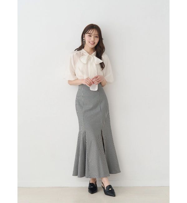 MERCURYDUO「2WAYシアーリボンブラウス」|シャツ・ブラウス|