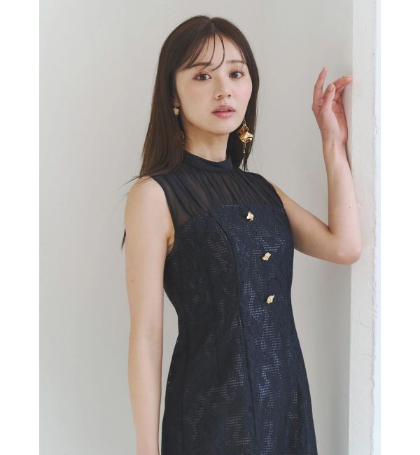 MERCURYDUO「レースベアドッキングワンピース」|ワンピース|