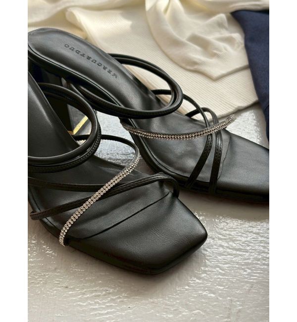 MERCURYDUO「2WAYラメストラップサンダル」|サンダル|