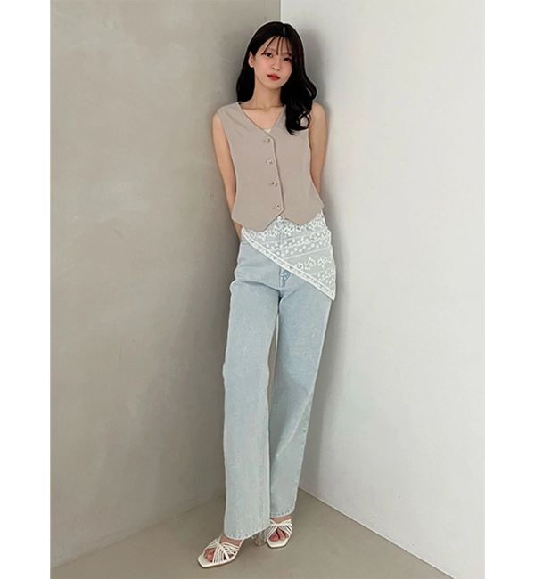 MERCURYDUO「ナローラインクリアヒールサンダル」|サンダル|