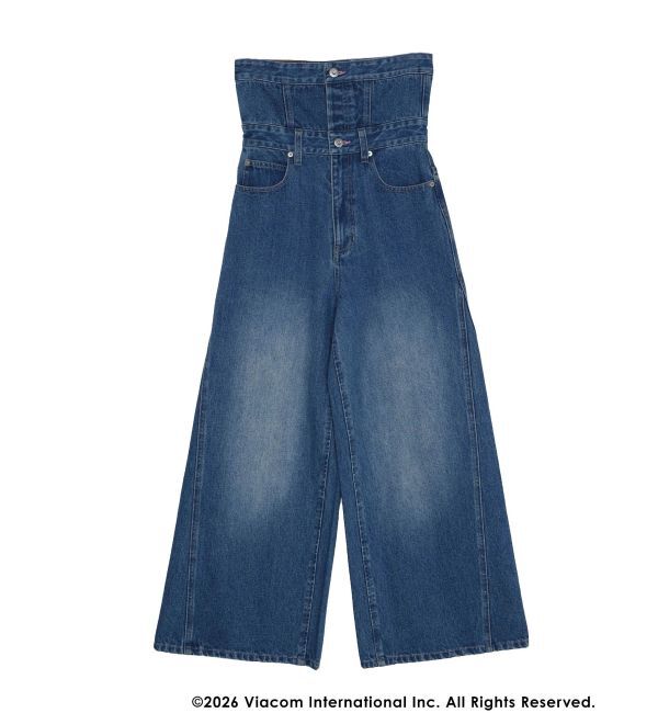 MERCURYDUO「【EMILY IN PARISコラボ】2WAYハイウエストワイドデニムパンツ」|その他|