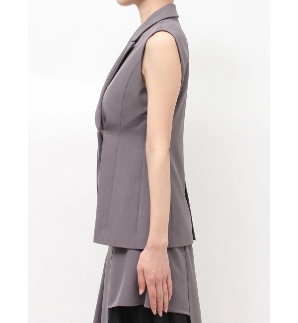 MERCURYDUO「【SETUP】アシメドレープジレ」|ベスト・ジレ|