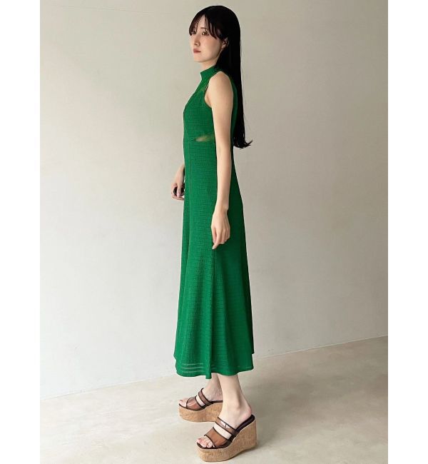 MERCURYDUO「レースブロッキングカットワンピース」|ワンピース|