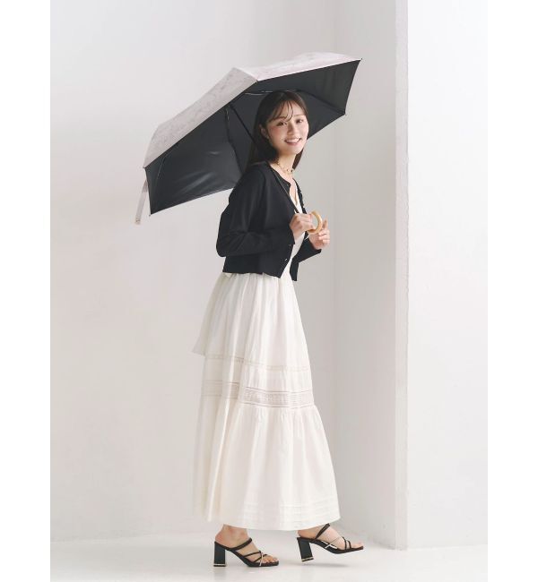 MERCURYDUO「【UVカット率100%】配色ライン折り畳み傘」|傘|