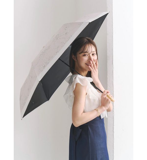 MERCURYDUO「【UVカット率100%】配色ライン折り畳み傘」|傘|