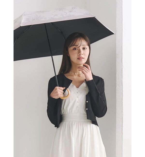 MERCURYDUO「【UVカット率100%】配色ライン折り畳み傘」|傘|