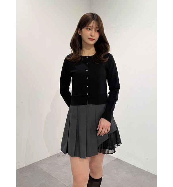 MERCURYDUO「UVカット加工クルーネックカーディガン」|カーディガン|