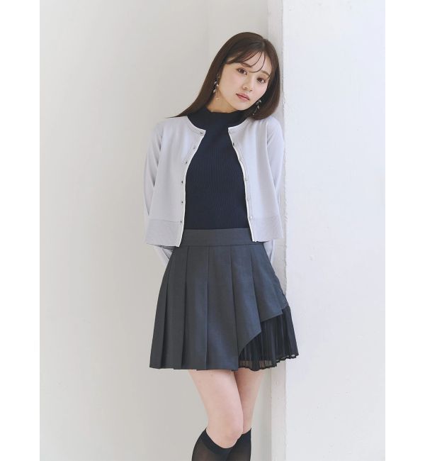 MERCURYDUO「UVカット加工クルーネックカーディガン」|カーディガン|